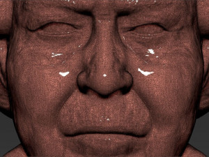 queen elizabeth ii bust ready for full color 3d printing 3Dプリントモデル