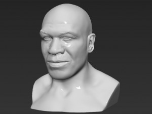 mike tyson bust 3d printing ready stl obj 3Dプリントモデル