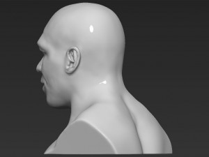 mike tyson bust 3d printing ready stl obj 3Dプリントモデル
