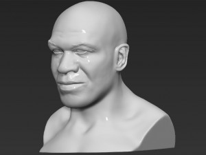 mike tyson bust 3d printing ready stl obj 3Dプリントモデル