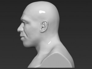 mike tyson bust 3d printing ready stl obj 3Dプリントモデル