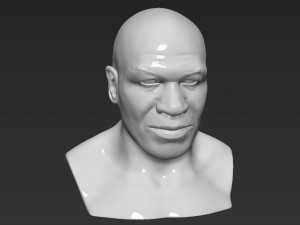 mike tyson bust 3d printing ready stl obj 3Dプリントモデル
