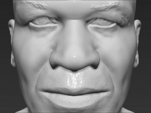 mike tyson bust 3d printing ready stl obj 3Dプリントモデル