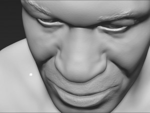 mike tyson bust 3d printing ready stl obj 3Dプリントモデル