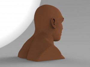 mike tyson bust ready for full color 3d printing Model Cetak 3D