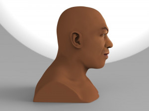 mike tyson bust ready for full color 3d printing Model Cetak 3D