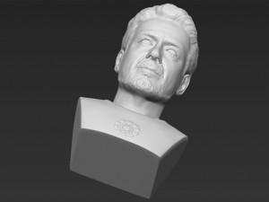tony stark robert downey jr iron man bust ready for 3d printing Modelo de Impressão 3D