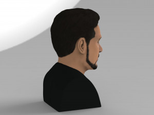 tony stark downey jr iron man bust full color 3d printing ready Modelo de Impressão 3D