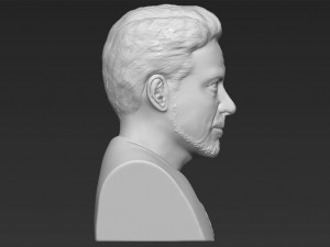 tony stark downey jr iron man bust full color 3d printing ready Modelo de Impressão 3D