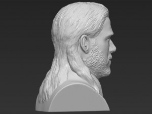 thor chris hemsworth avengers bust 3d printing ready stl obj 3D 프린트 모델