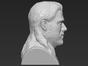 thor chris hemsworth avengers bust 3d printing ready stl obj 3D 프린트 모델