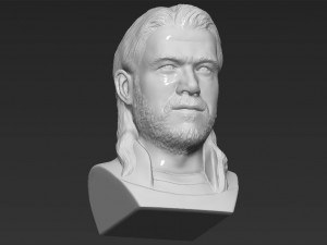 thor chris hemsworth avengers bust 3d printing ready stl obj 3D 프린트 모델