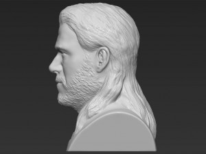 thor chris hemsworth avengers bust 3d printing ready stl obj 3D 프린트 모델