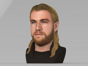 thor chris hemsworth avengers bust full color 3d printing ready 3D 프린트 모델
