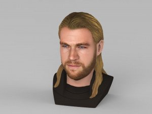 thor chris hemsworth avengers bust full color 3d printing ready 3D 프린트 모델