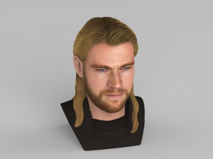 thor chris hemsworth avengers bust full color 3d printing ready 3D 프린트 모델