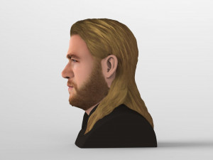 thor chris hemsworth avengers bust full color 3d printing ready 3D 프린트 모델