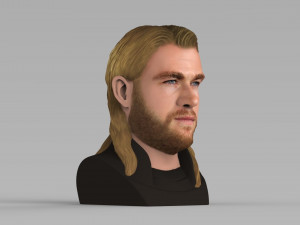 thor chris hemsworth avengers bust full color 3d printing ready 3D 프린트 모델