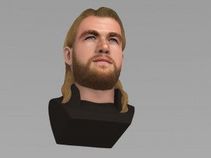 thor chris hemsworth avengers bust full color 3d printing ready 3D 프린트 모델