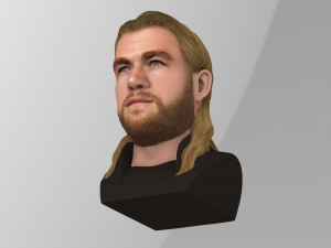 thor chris hemsworth avengers bust full color 3d printing ready 3D 프린트 모델