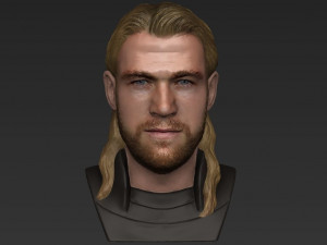 thor chris hemsworth avengers bust full color 3d printing ready 3D 프린트 모델