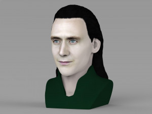 loki bust ready for full color 3d printing Modello di stampa 3D