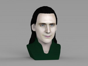 loki bust ready for full color 3d printing Modello di stampa 3D