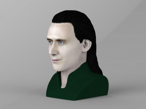loki bust ready for full color 3d printing Modello di stampa 3D