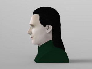 loki bust ready for full color 3d printing Modello di stampa 3D