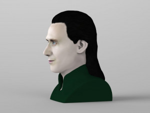 loki bust ready for full color 3d printing Modello di stampa 3D