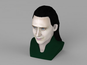 loki bust ready for full color 3d printing Modello di stampa 3D