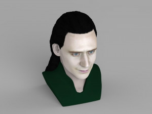 loki bust ready for full color 3d printing Modello di stampa 3D