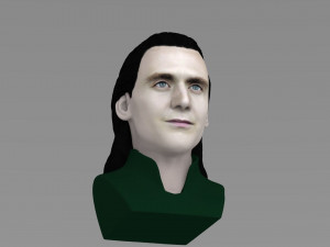 loki bust ready for full color 3d printing Modello di stampa 3D