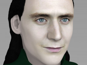loki bust ready for full color 3d printing Modello di stampa 3D