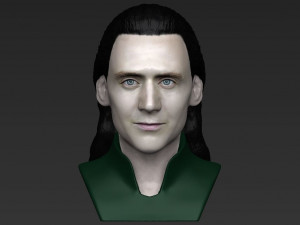 loki bust ready for full color 3d printing Modello di stampa 3D