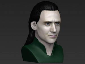 loki bust ready for full color 3d printing Modello di stampa 3D