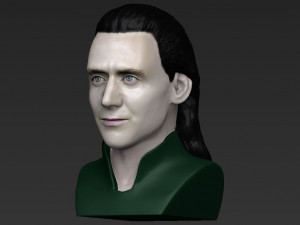 loki bust ready for full color 3d printing Modello di stampa 3D
