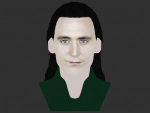 loki bust ready for full color 3d printing Modello di stampa 3D