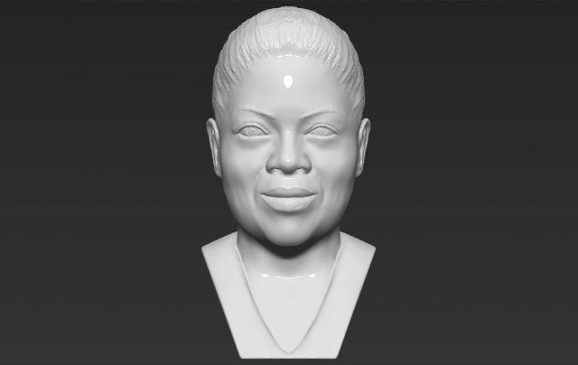 oprah winfrey bust 3d printing ready stl obj 3D-Druckmodell .c4d .max .obj .3ds .fbx .stl .blend 