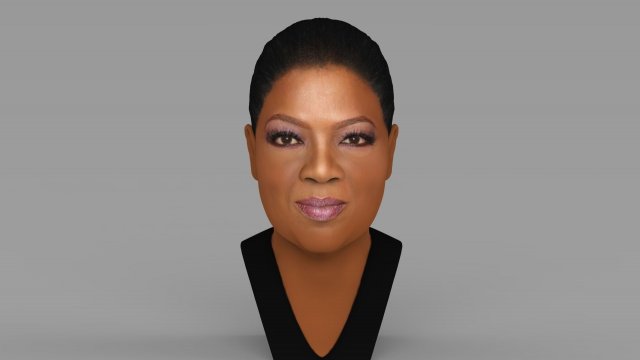 oprah winfrey bust ready for full color 3d printing Modelo de impresión 3D .c4d .max .obj .3ds .fbx .stl .blend 