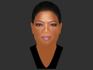oprah winfrey bust ready for full color 3d printing Modelo de impresión 3D