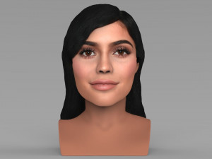 kylie jenner bust ready for full color 3d printing 3D Print Model