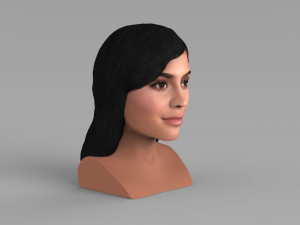 kylie jenner bust ready for full color 3d printing Modelo de impresión 3D