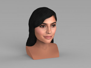 kylie jenner bust ready for full color 3d printing Modelo de impresión 3D