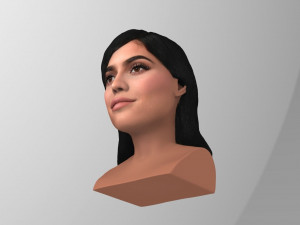 kylie jenner bust ready for full color 3d printing Modelo de impresión 3D