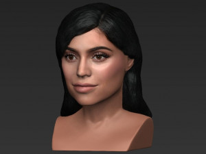 kylie jenner bust ready for full color 3d printing Modelo de impresión 3D
