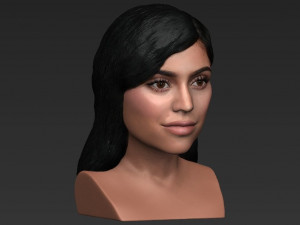 kylie jenner bust ready for full color 3d printing Modelo de impresión 3D