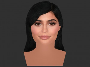kylie jenner bust ready for full color 3d printing Modelo de impresión 3D