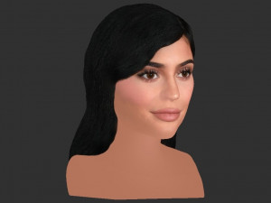 kylie jenner bust ready for full color 3d printing Modelo de impresión 3D