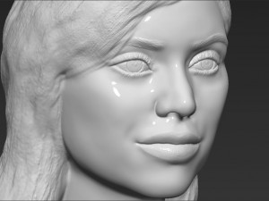 kylie jenner bust ready for full color 3d printing Modelo de impresión 3D